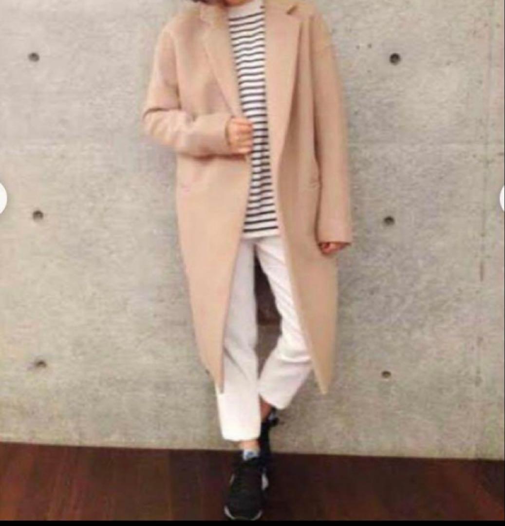 ENFOLD ネイビー チェスターコート