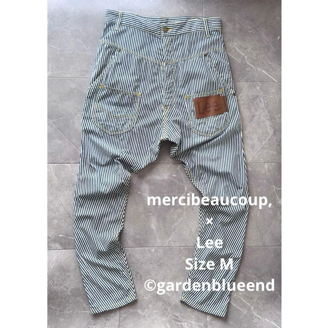 mercibeaucoup, × Lee ヒッコリー ストライプ サルエルパンツ