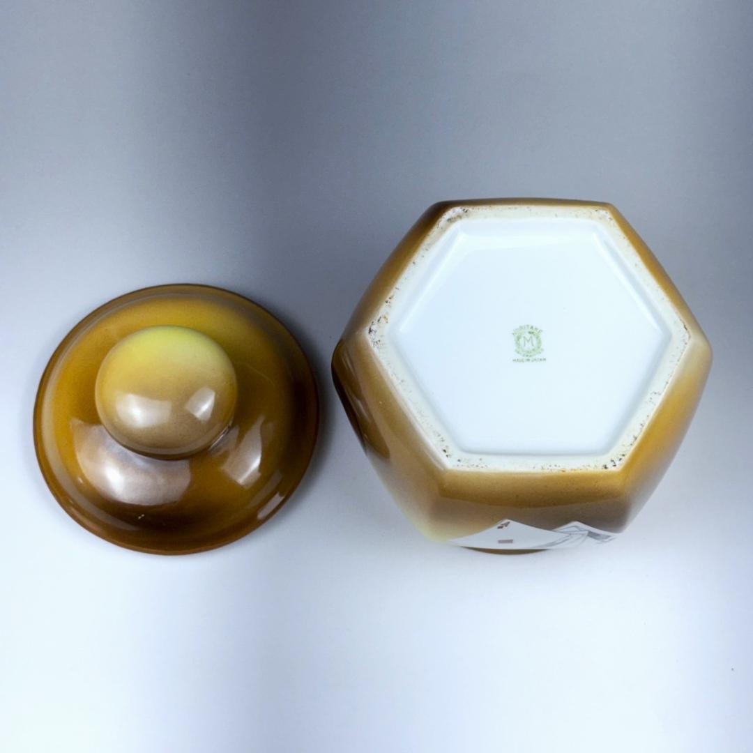 オールドノリタケ トランプ ヒュミドール ノリタケ カード 蓋物 葉巻入