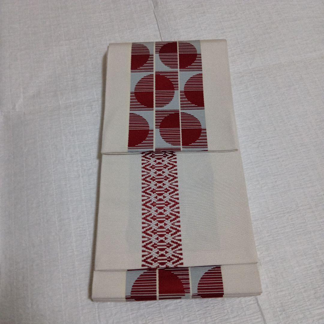 森博多織物　半幅帯　小袋帯 正絹 リバーシブル　新品　未使用