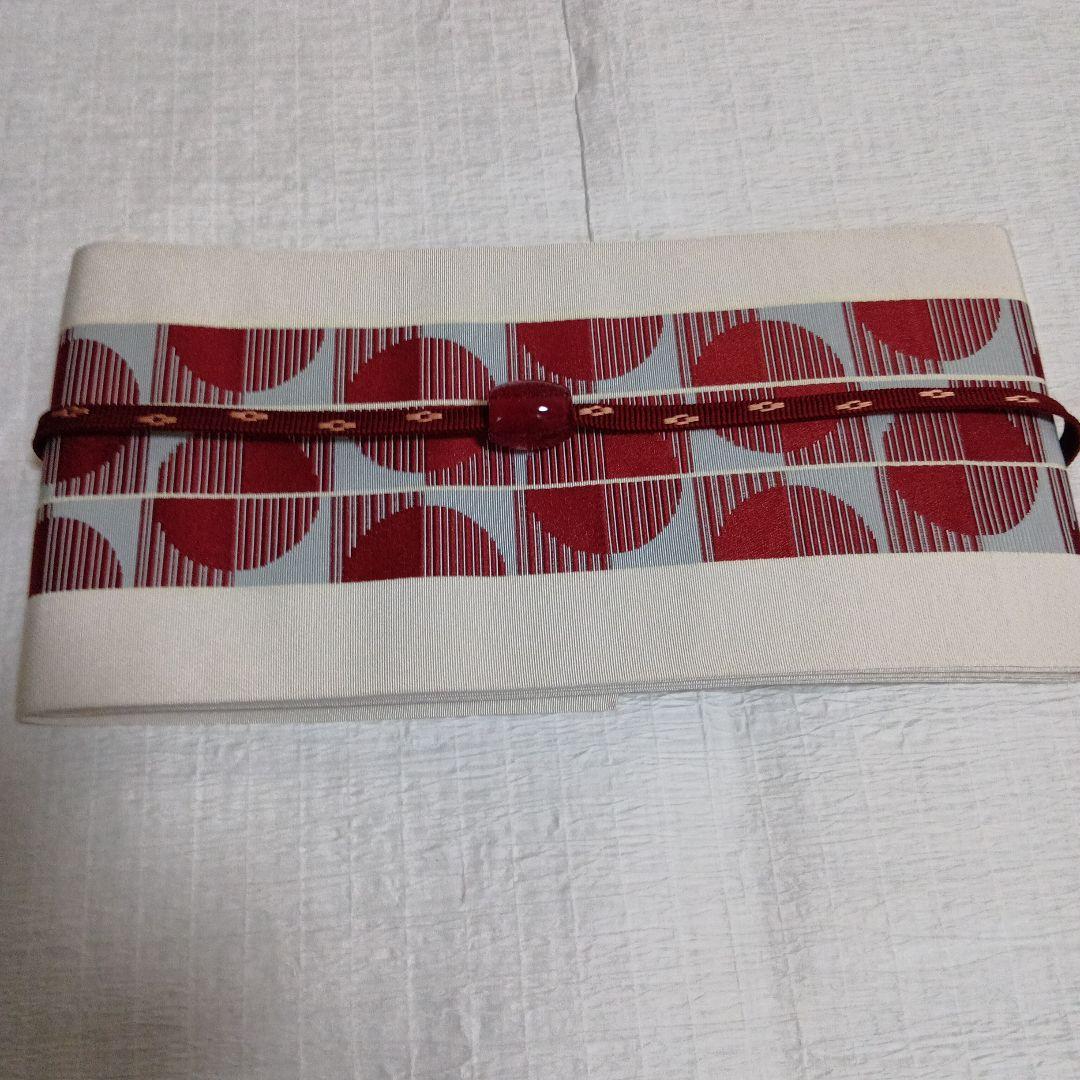 森博多織物　半幅帯　小袋帯 正絹 リバーシブル　新品　未使用