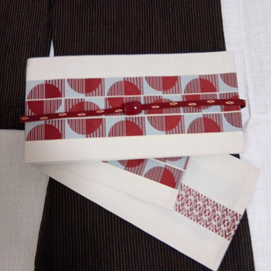 森博多織物　半幅帯　小袋帯 正絹 リバーシブル　新品　未使用