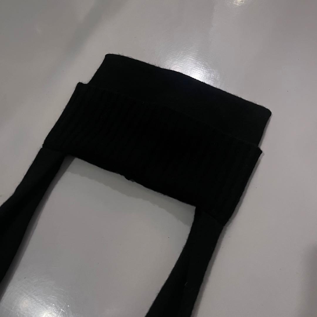 【soduk 】flat knit cap black 猫耳ビーニー