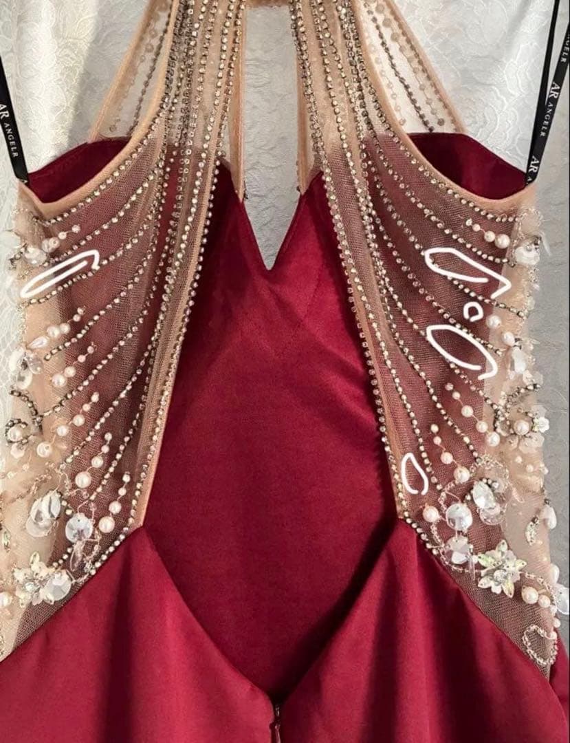 angelr ドレス　M ワインレッド　シュガー