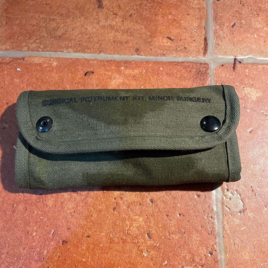 U.S. 医療シンボル ポーチ オリーブ　デッドストック