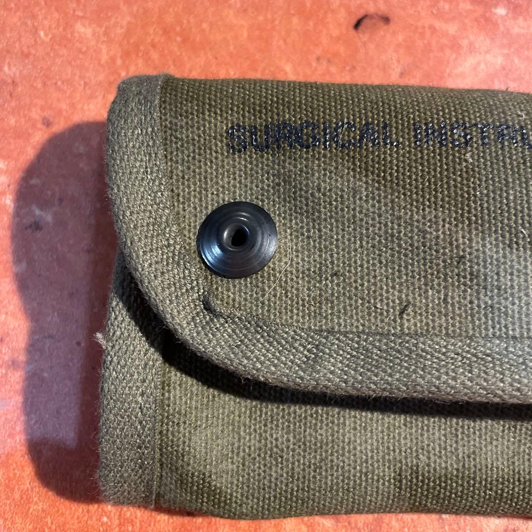 U.S. 医療シンボル ポーチ オリーブ　デッドストック