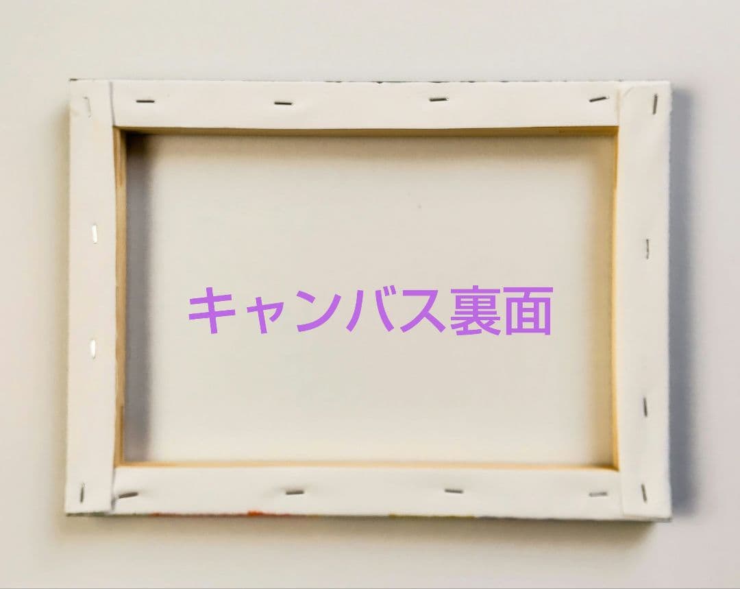 絵画 原画『話せる聞ける』キャンバス(F4号) 一点物 真作 鳥 インテリア