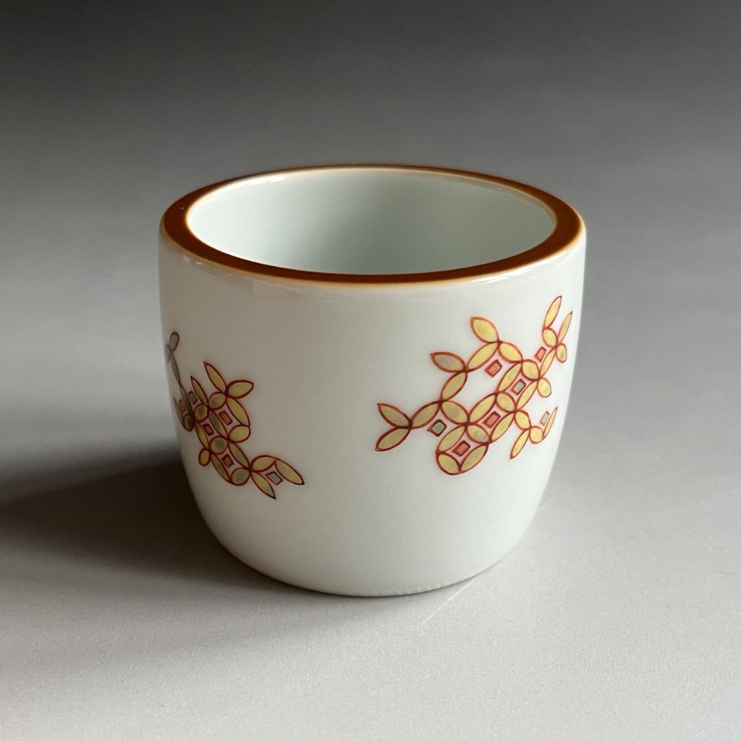 三浦竹泉　色絵七宝文　蓋置