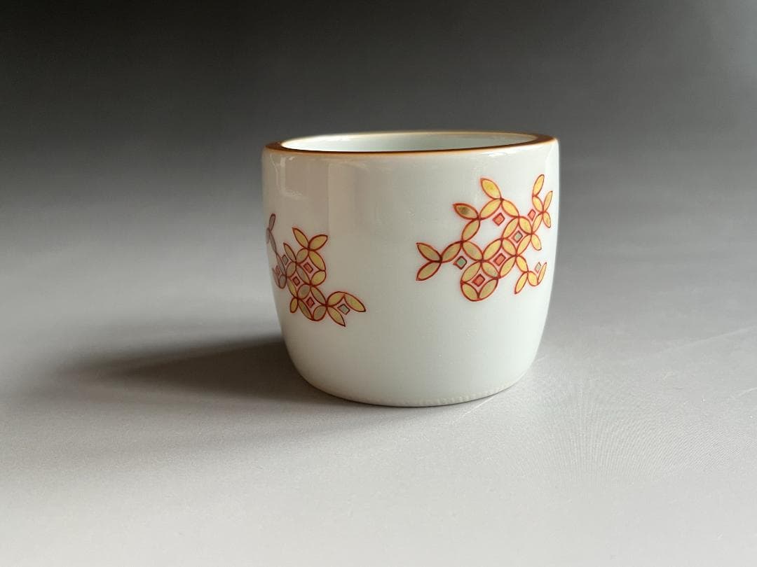 三浦竹泉　色絵七宝文　蓋置