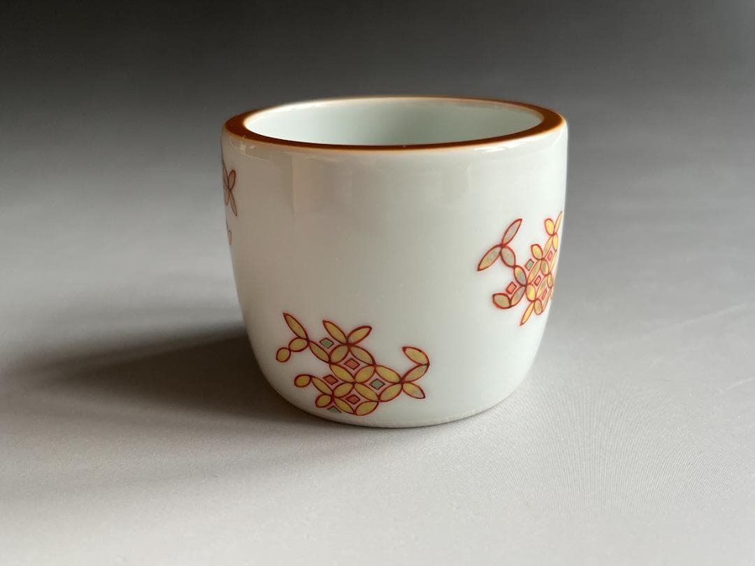 三浦竹泉　色絵七宝文　蓋置