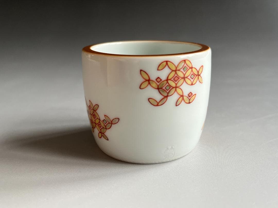 三浦竹泉　色絵七宝文　蓋置