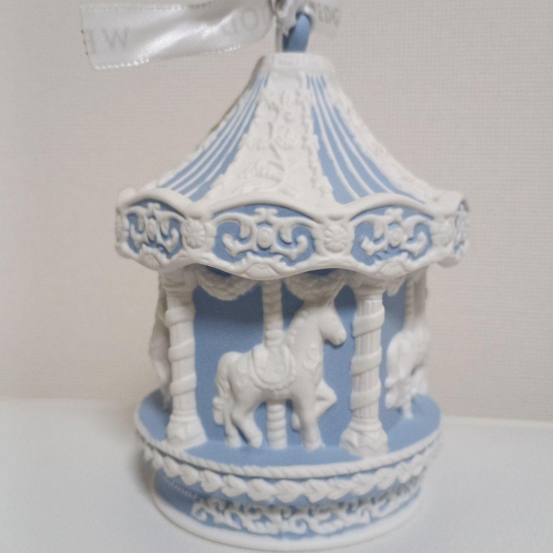ウェッジウッド　ジャスパーウェア　カルーセル　クリスマスオーナメント　2012