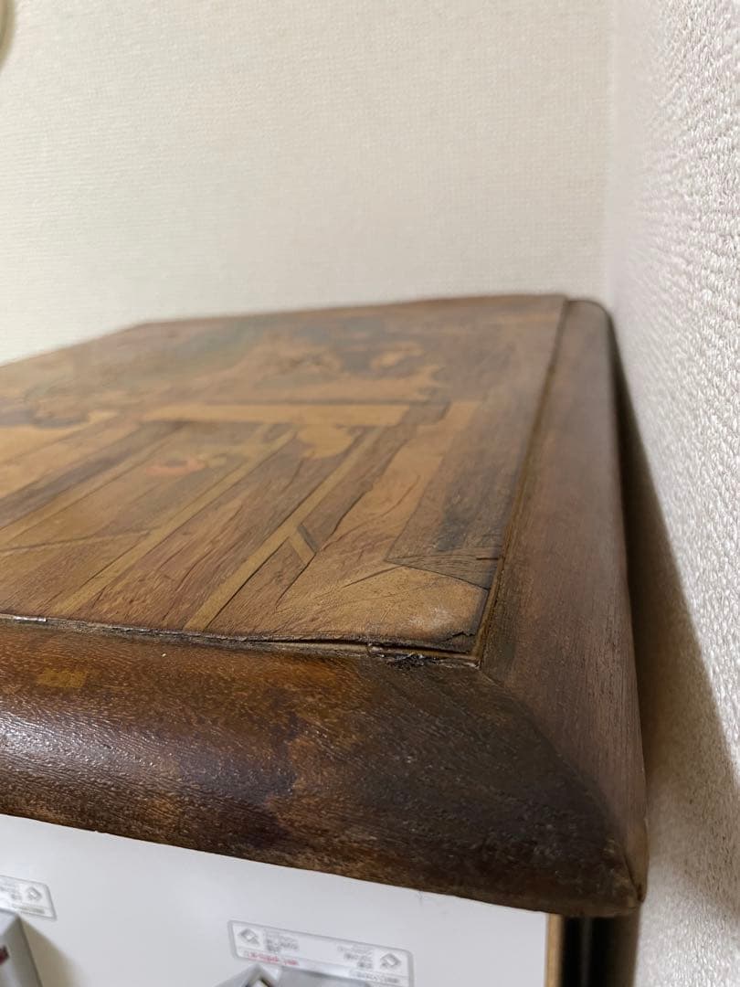 アンティーク　骨董　寄木細工　ナポレオン　コルシカ島　絵画