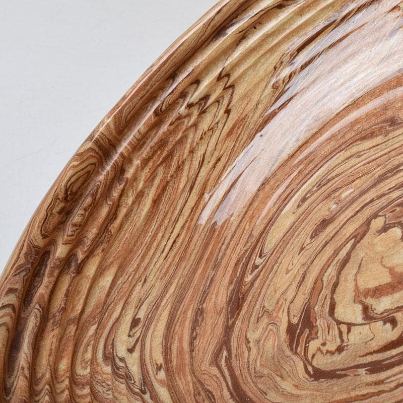 珉平焼　賀集珉平作　菓子鉢　時代箱　C　R9326