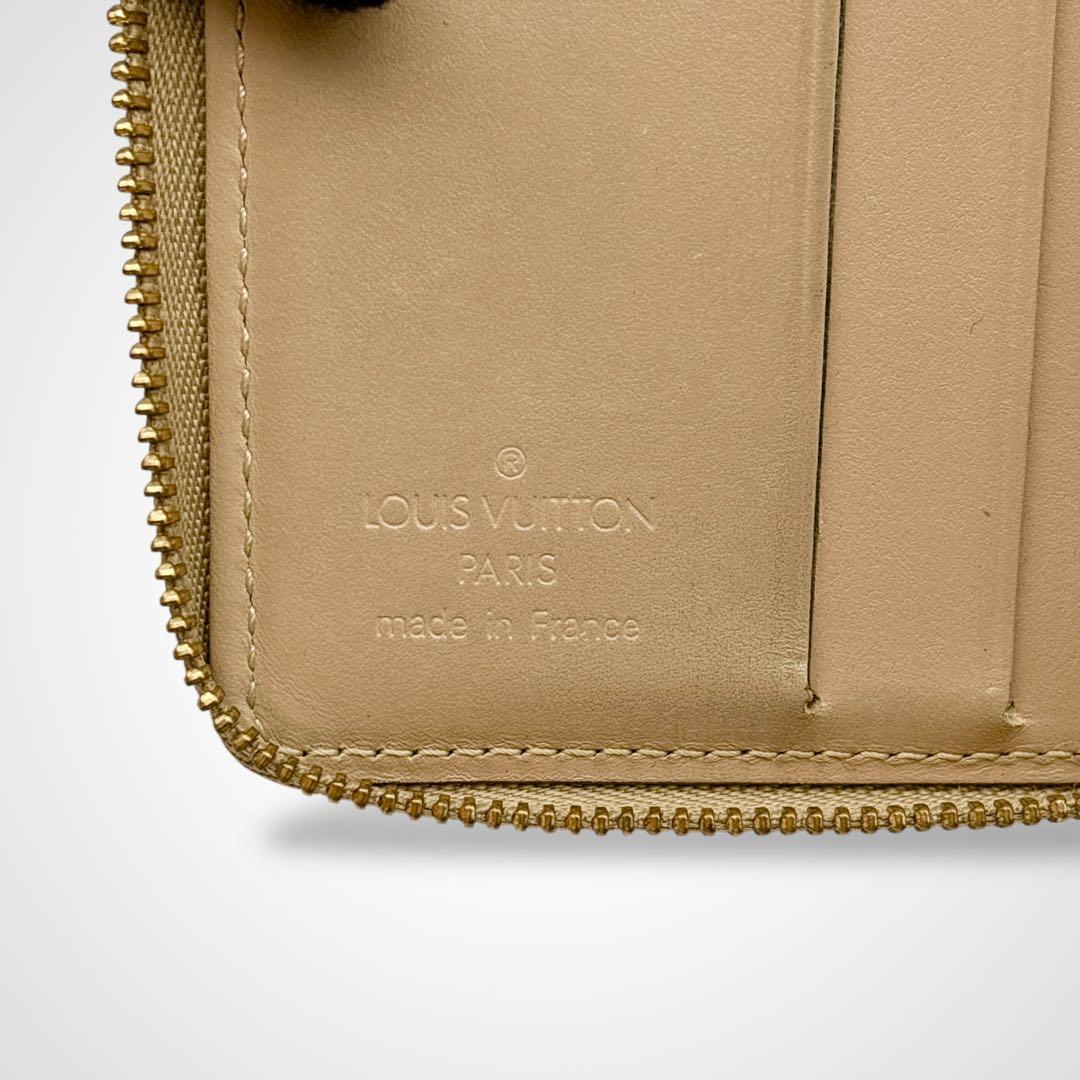 美品✨ルイヴィトン モノグラム ヴェルニ ブルーム ラウンドファスナー 折り財布