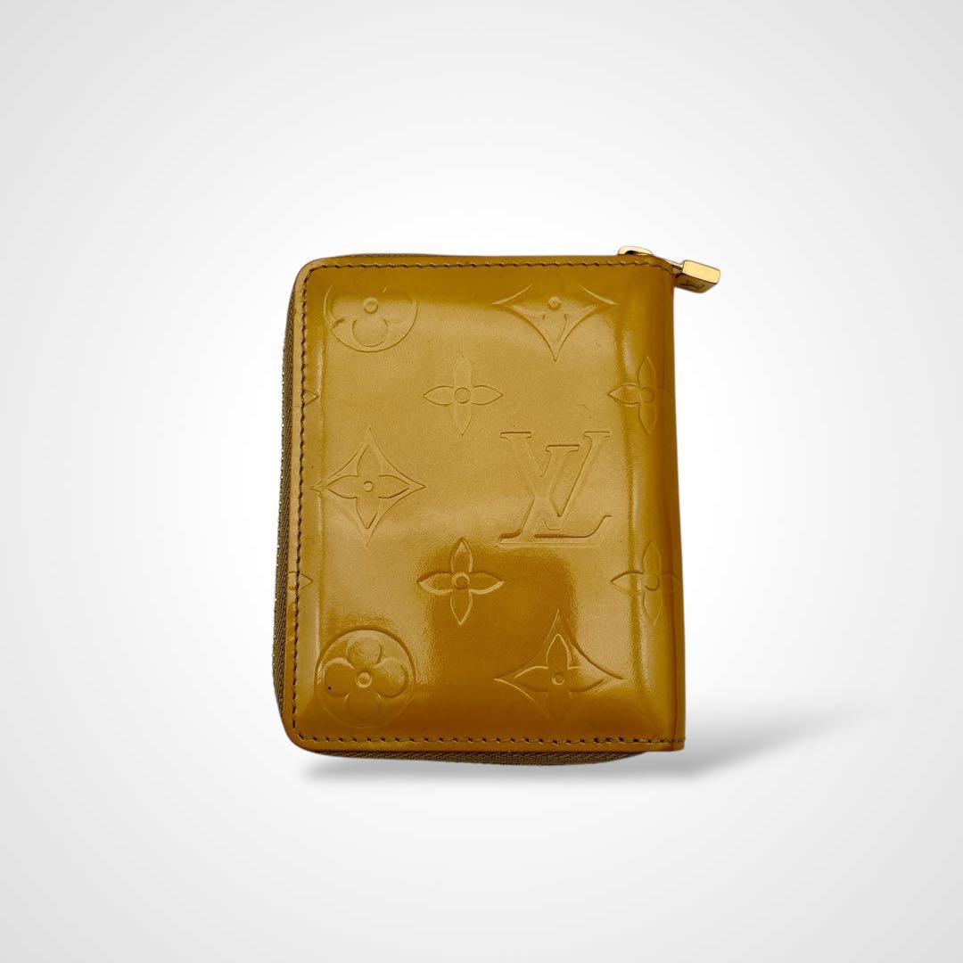美品✨ルイヴィトン モノグラム ヴェルニ ブルーム ラウンドファスナー 折り財布