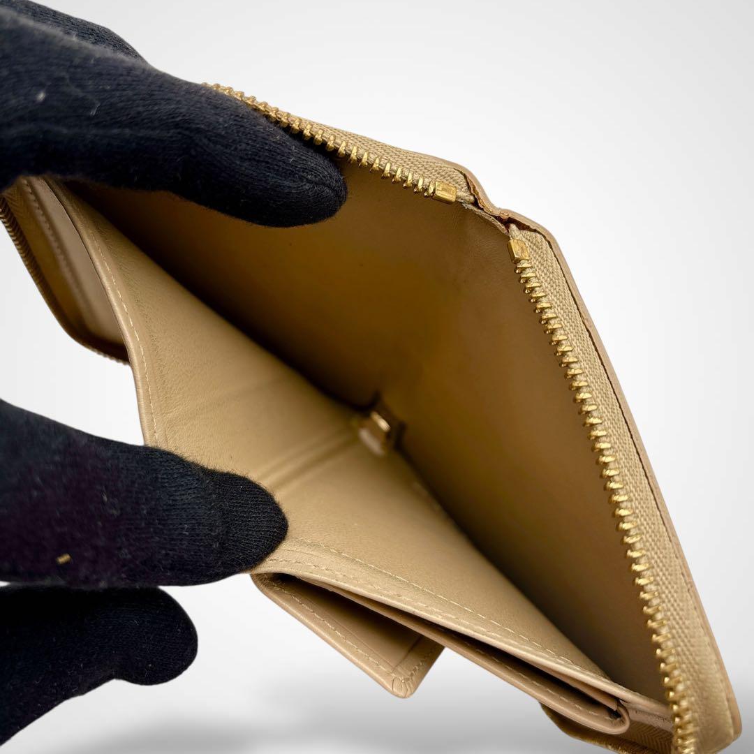 美品✨ルイヴィトン モノグラム ヴェルニ ブルーム ラウンドファスナー 折り財布