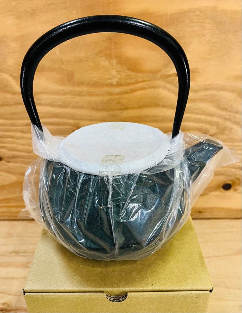 未使用 長期保管品 南部鉄瓶 池永鉄工 菖蒲グリーン 定価27500円