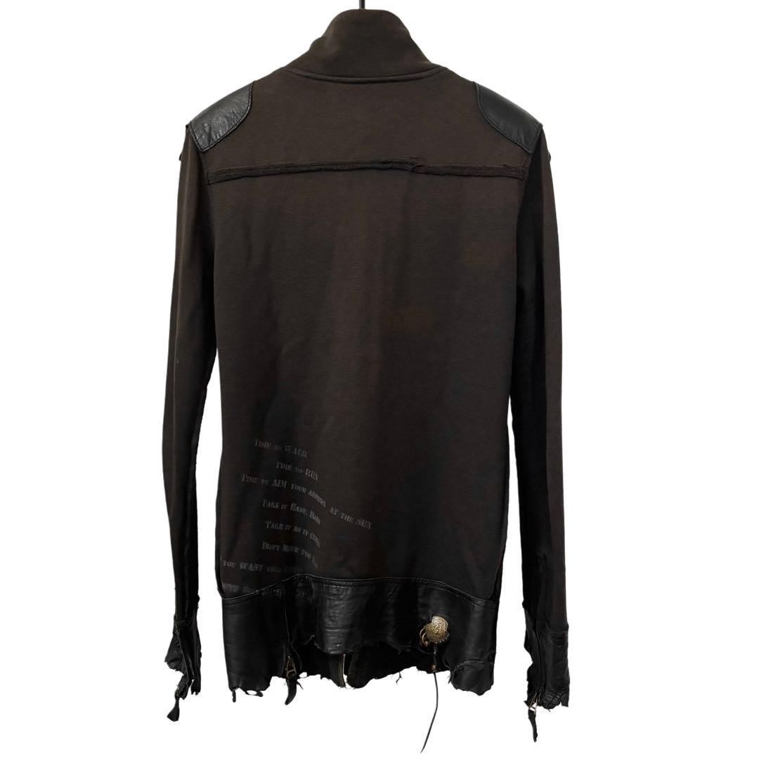 初期希少 14th addiction レザー切替 ダメージ加工 装飾ジャケット