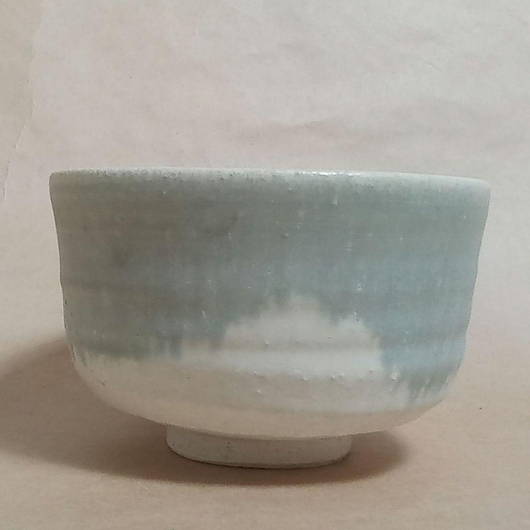 抹茶茶碗　彩流釉　鶴亀　C428