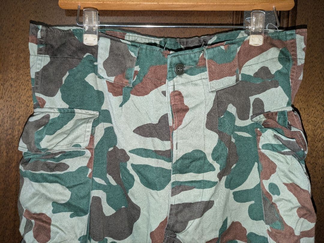 陸自 熊笹迷彩上下セット NO. F サイズ表記2