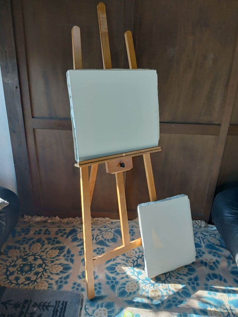 絵画創作応援！イーゼル・キャンバス付き！