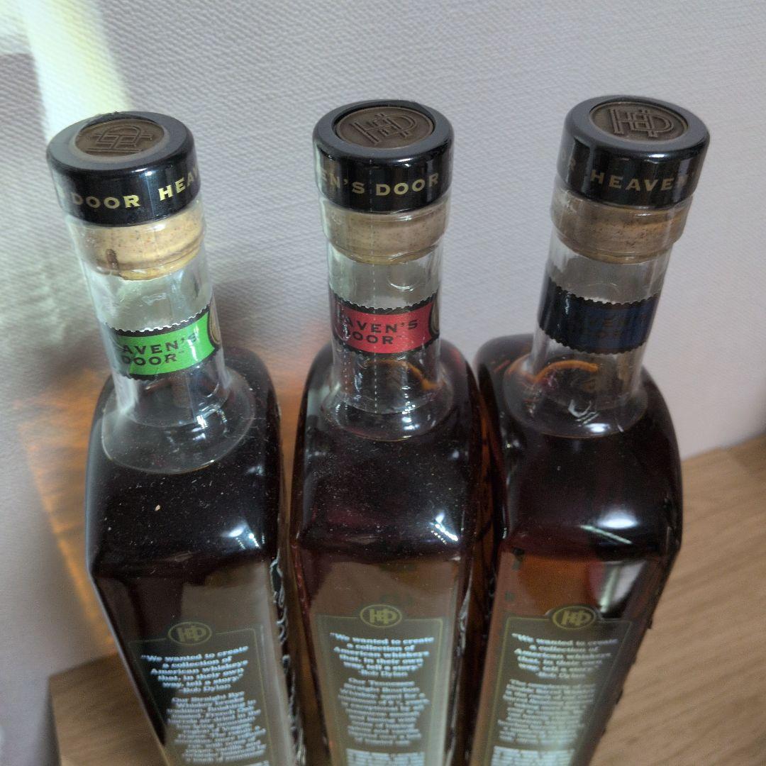 HEAVEN'S DOOR ストレートライウイスキー 他計３本。箱無し。未開栓。