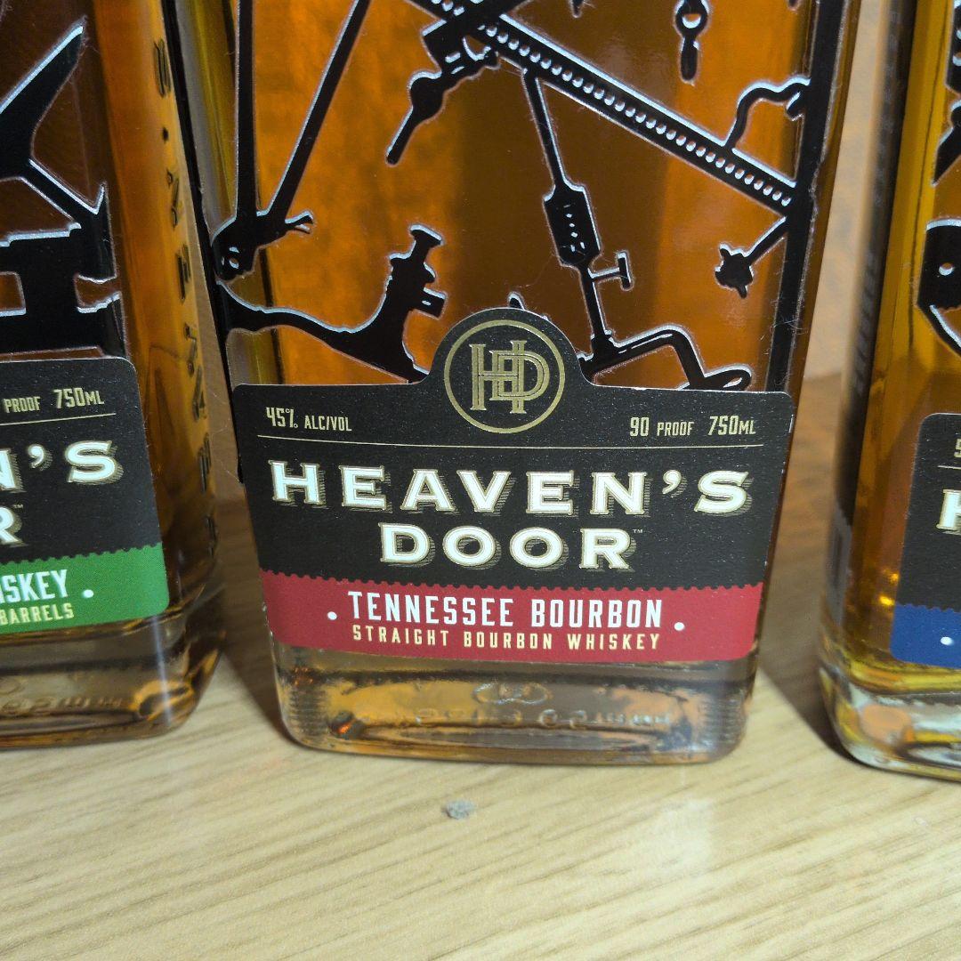 HEAVEN'S DOOR ストレートライウイスキー 他計３本。箱無し。未開栓。