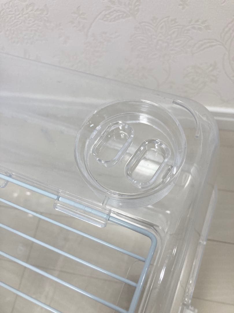 ハムスター ハリネズミ 透明プラスチックケージ 中型給水ボトル 回し車 セット