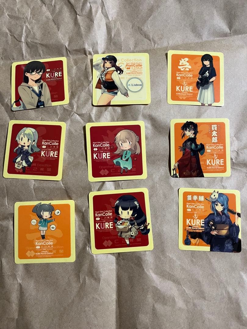 艦これ　呉遠征イベント　シール　クリアファイル