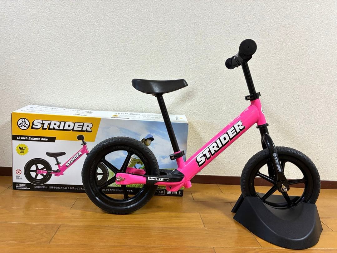 キャリーバッグ・サポーターなどセット⭐︎【STRIDER】12インチ キックバイク