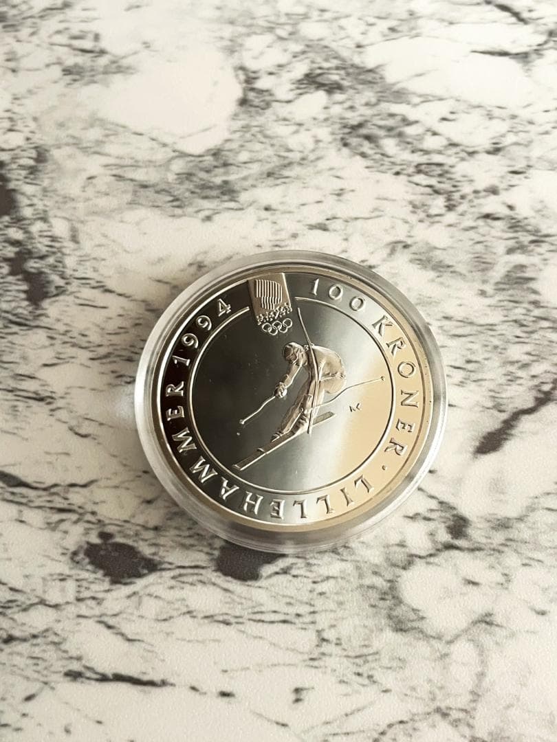 【未開封】1994年リレハンメル冬季オリンピック 記念銀貨4枚セット No.6
