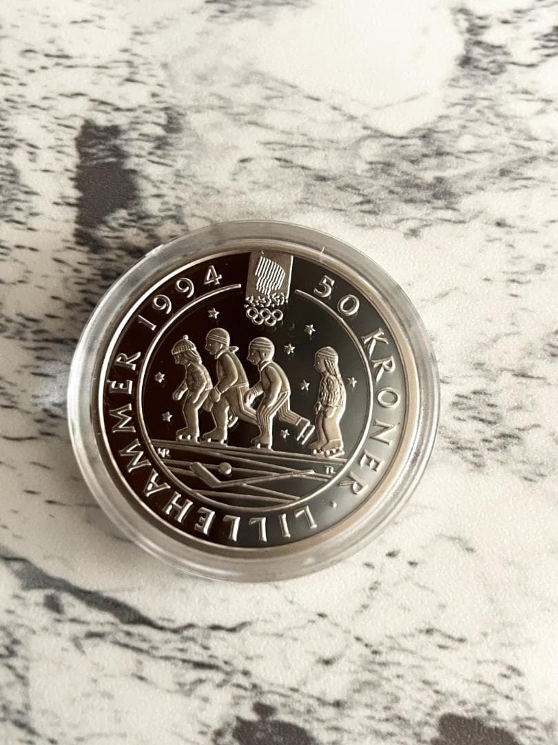 【未開封】1994年リレハンメル冬季オリンピック 記念銀貨4枚セット No.6