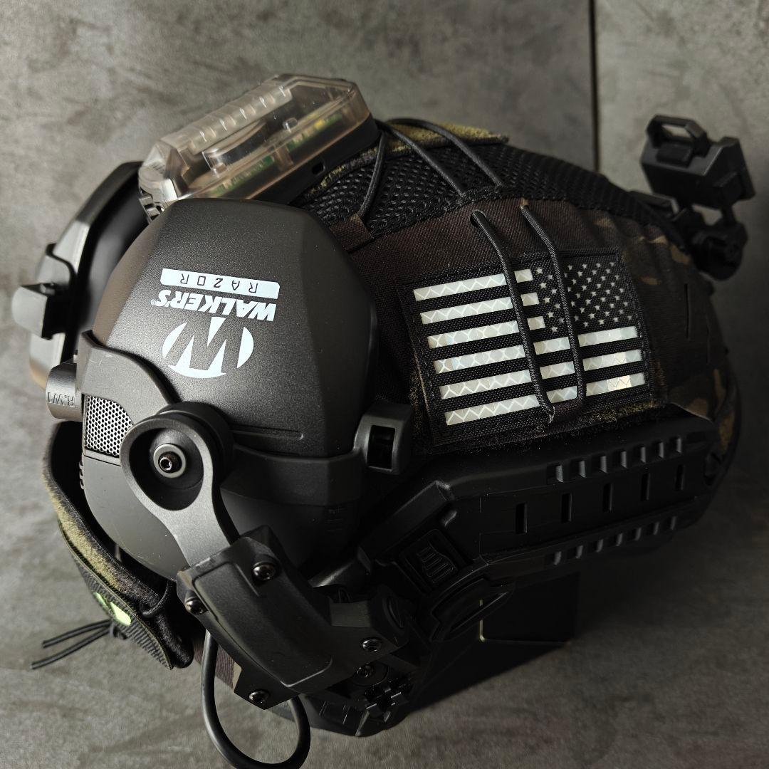 新品 実物NIJ IIIA防弾ヘルメット Fast SFタイプ BKMフルセット