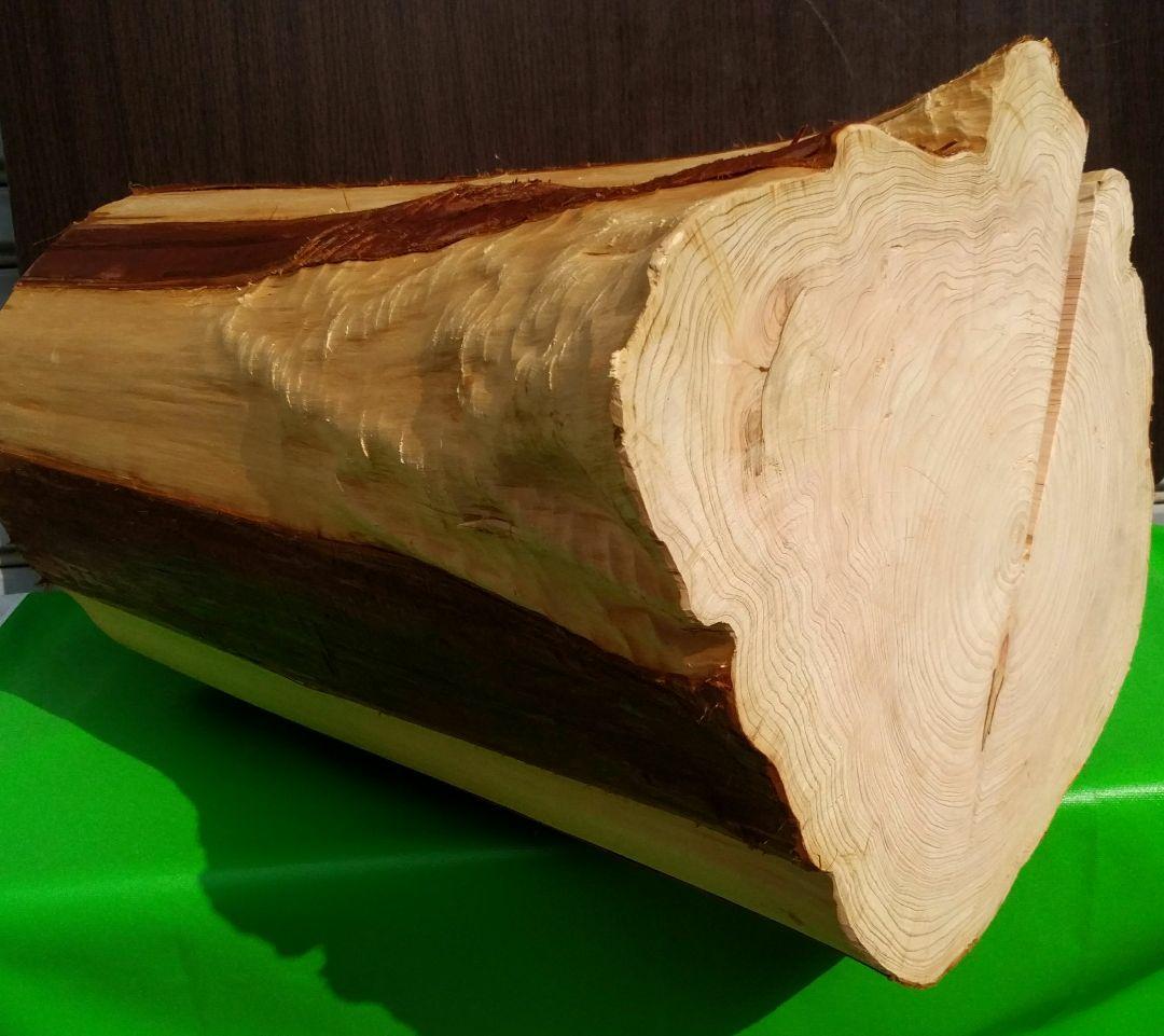 檜磨き丸太椅子　244