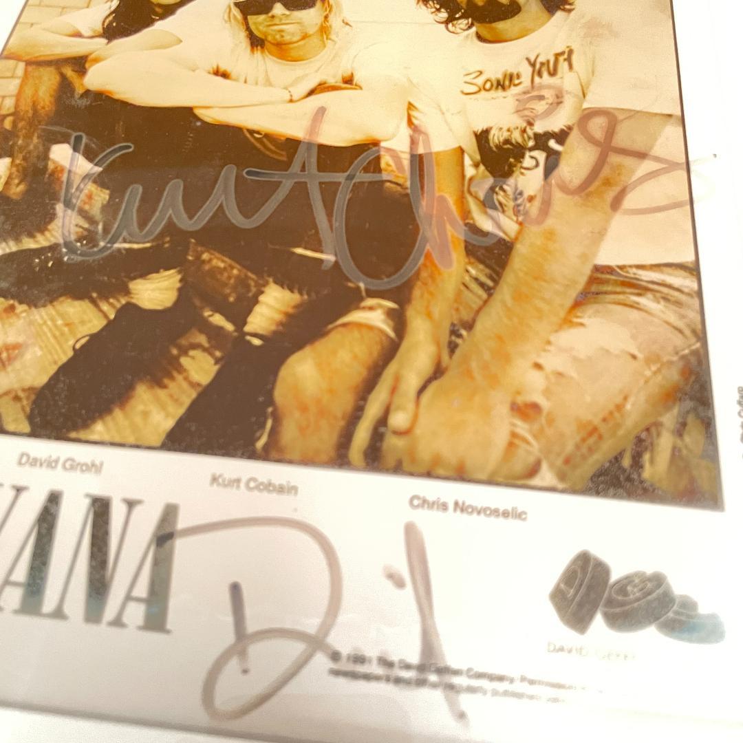 Nirvana ニルヴァーナ サイン入りフォトフレーム