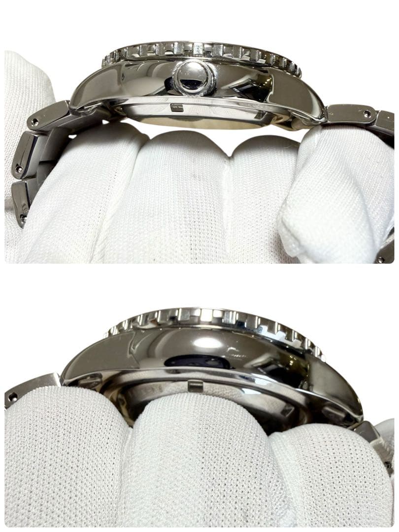 美品 セイコー5 スポーツ 7S36-04N0 ブラック メンズ 自動巻き腕時計