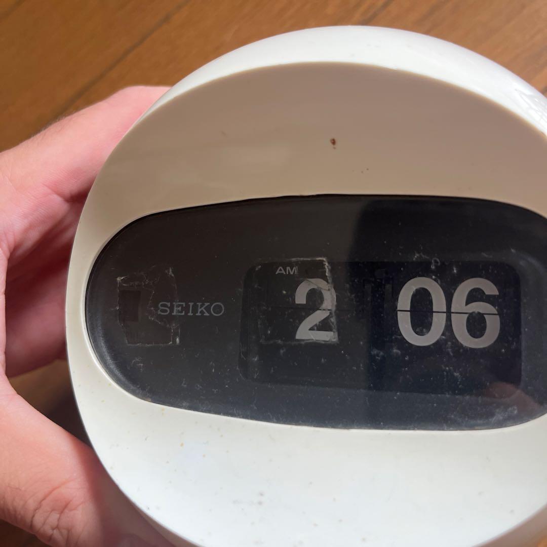【可動品】70s SEIKO パタパタ時計 ミッドセンチュリー　スペースエイジ
