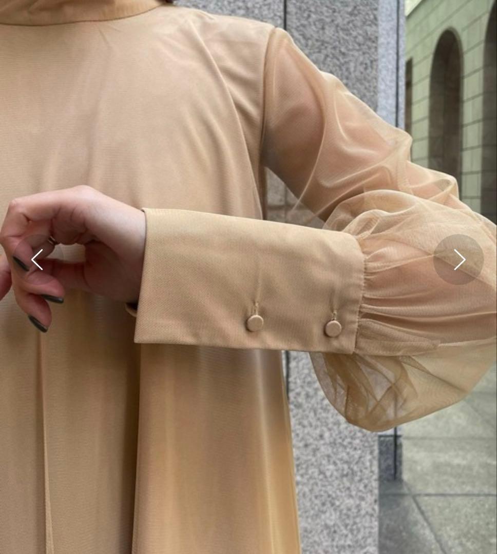 チュールハイネックワンピース　CAPRICIEUX LE'MAGE