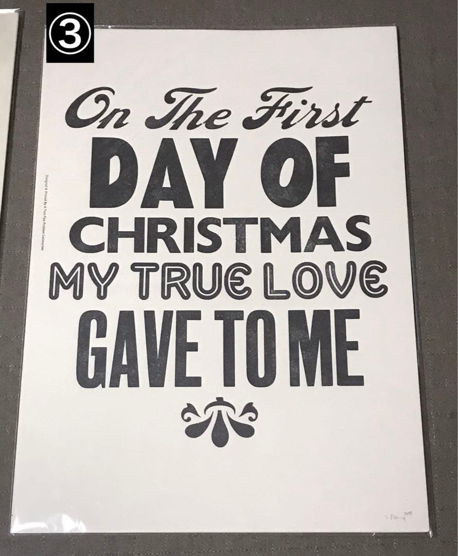 新品　2枚組　Stephen Kenny活版印刷 タイコグラフィー　イギリス製