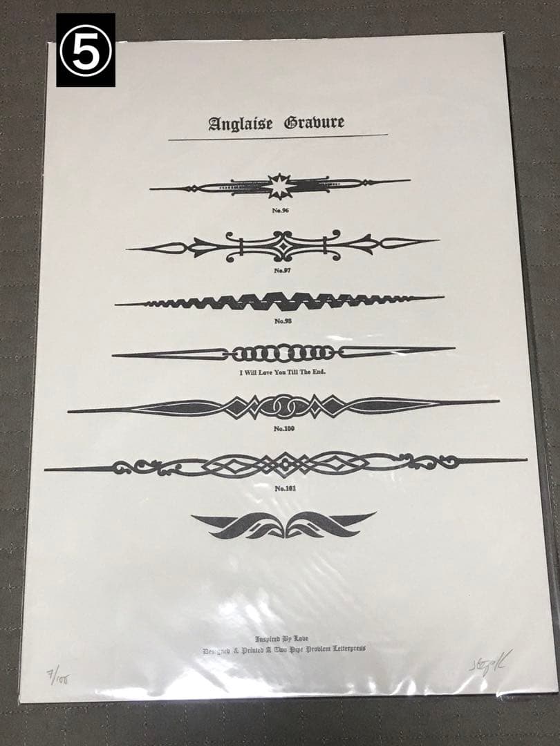 新品　2枚組　Stephen Kenny活版印刷 タイコグラフィー　イギリス製