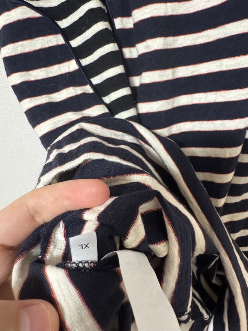 LOEWE ストライプ Tシャツ ネイビー/ホワイト