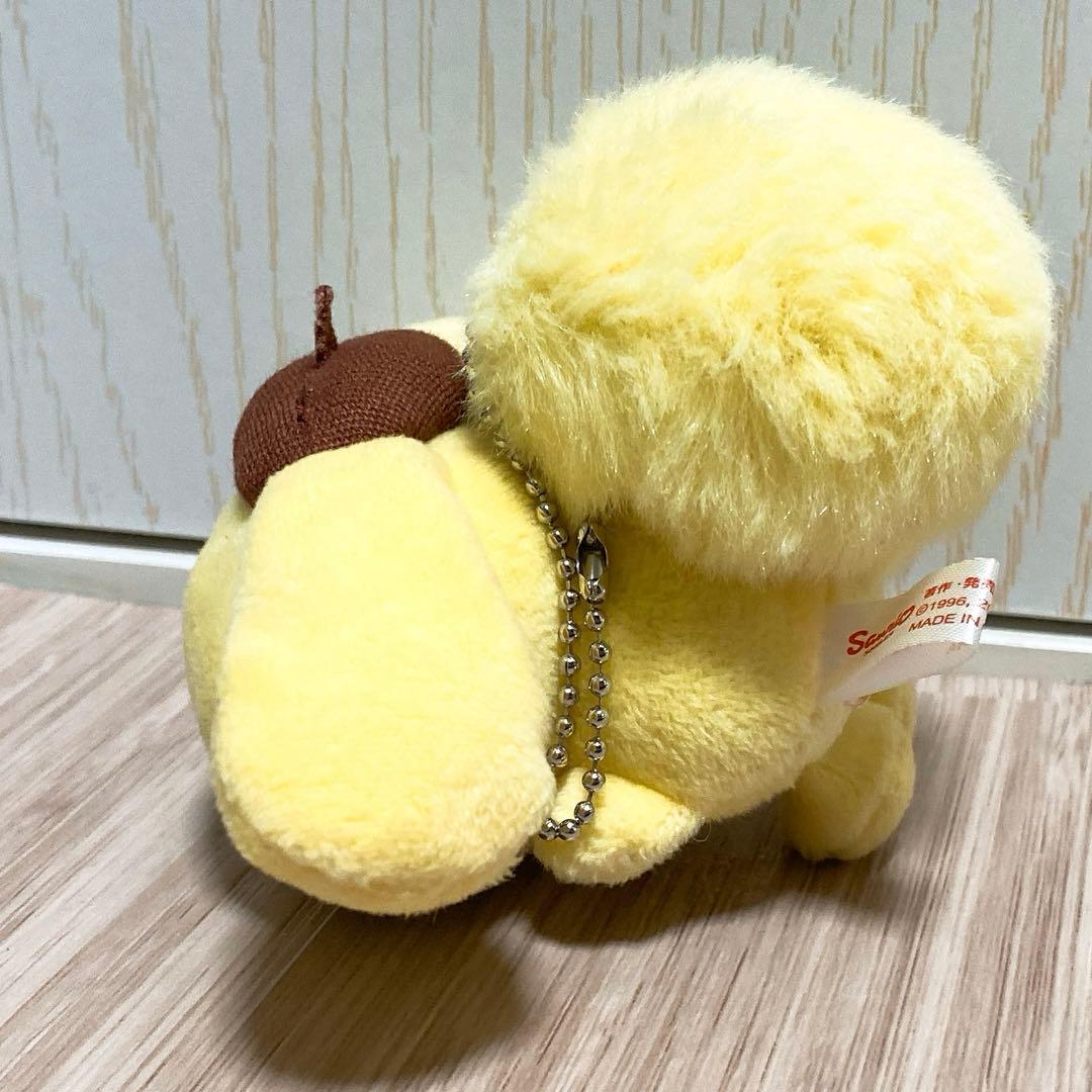 ポムポムぷりん　マスコット　キーホルダー　サンリオ　モコモコ尻尾