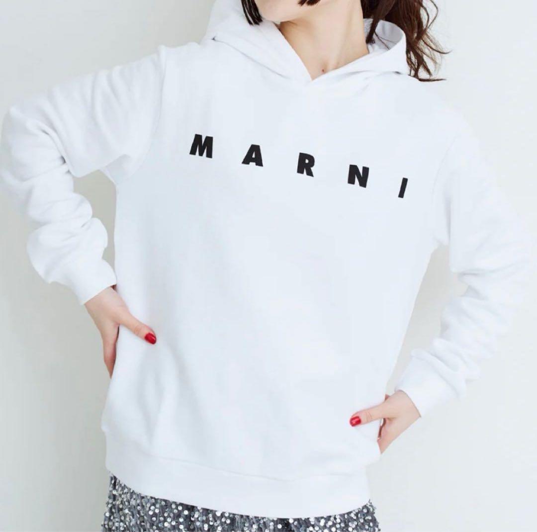 MARNI ホワイト ロゴトレーナー　14y