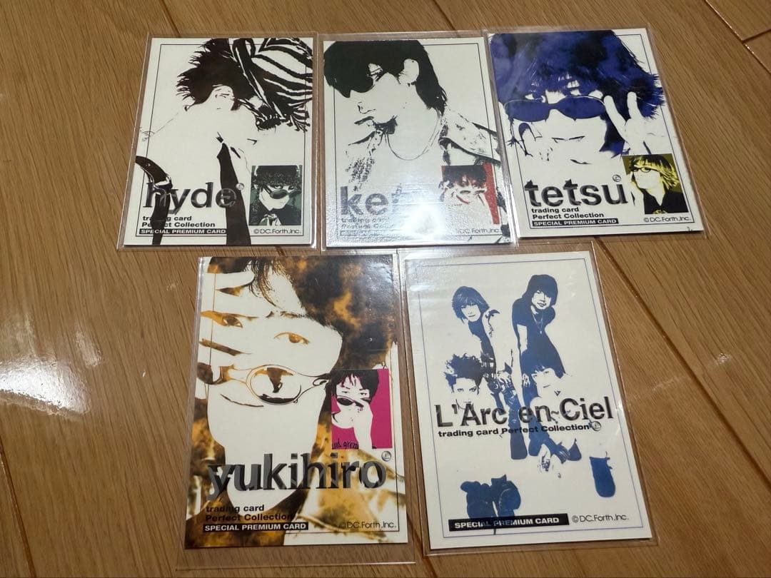 トレカ B賞 シルバーカード 5種セット ラル ク L'Arc hyde カード