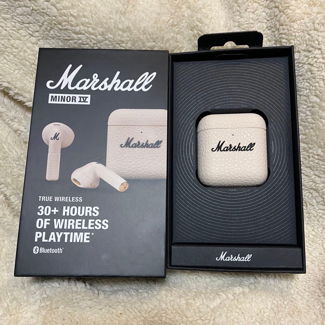 Marshall MINOR IV クリーム色 ワイヤレスイヤホン