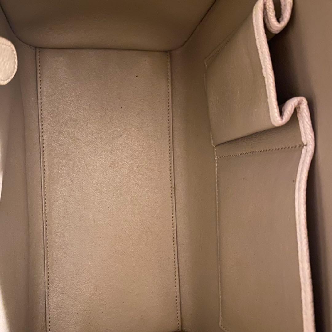 ✿CELINE✿ラゲージ マイクロショッパー ホワイト アイボリー 白