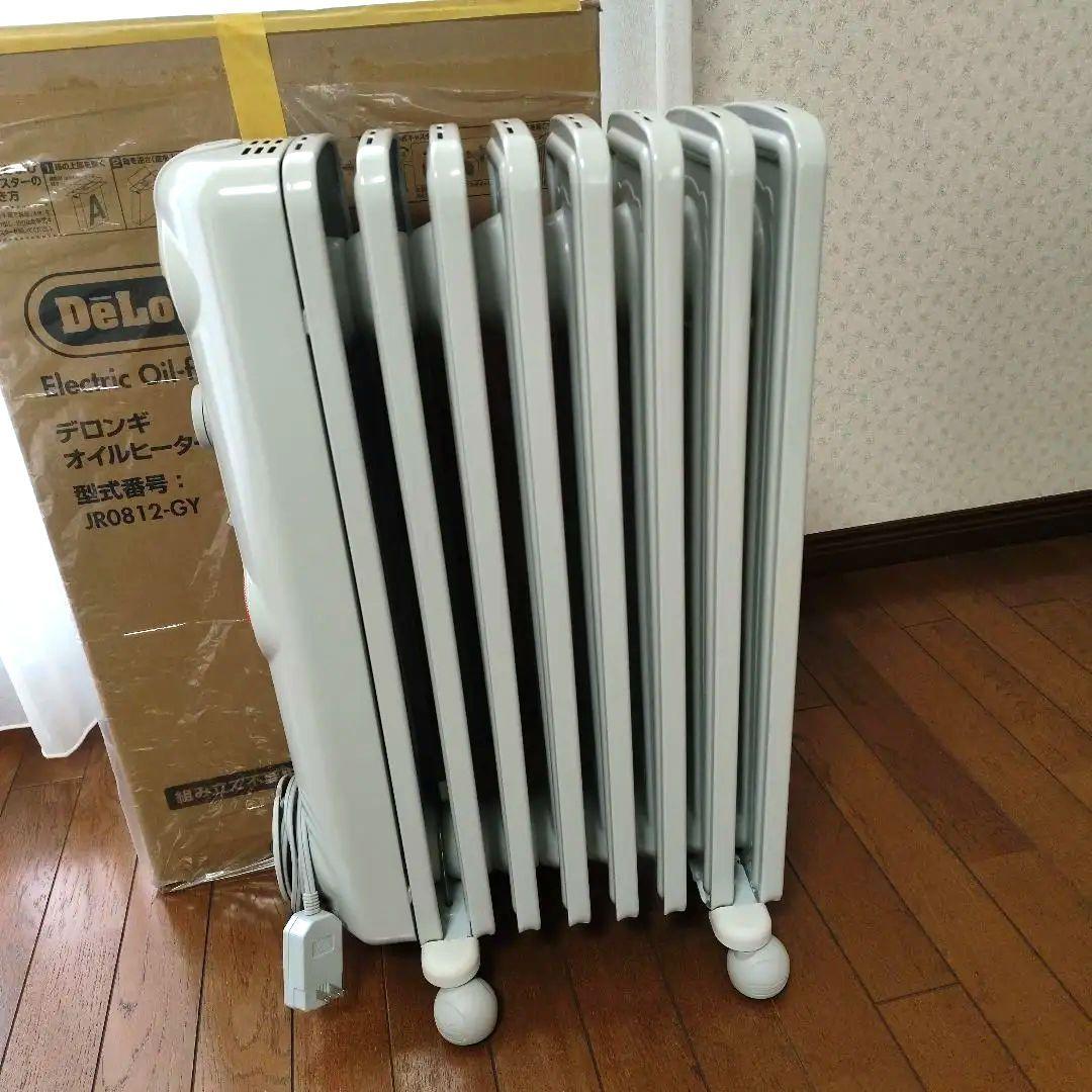 新品同様　極美品　JR0812-GY　DeLonghi　デロンギ　オイルヒーター