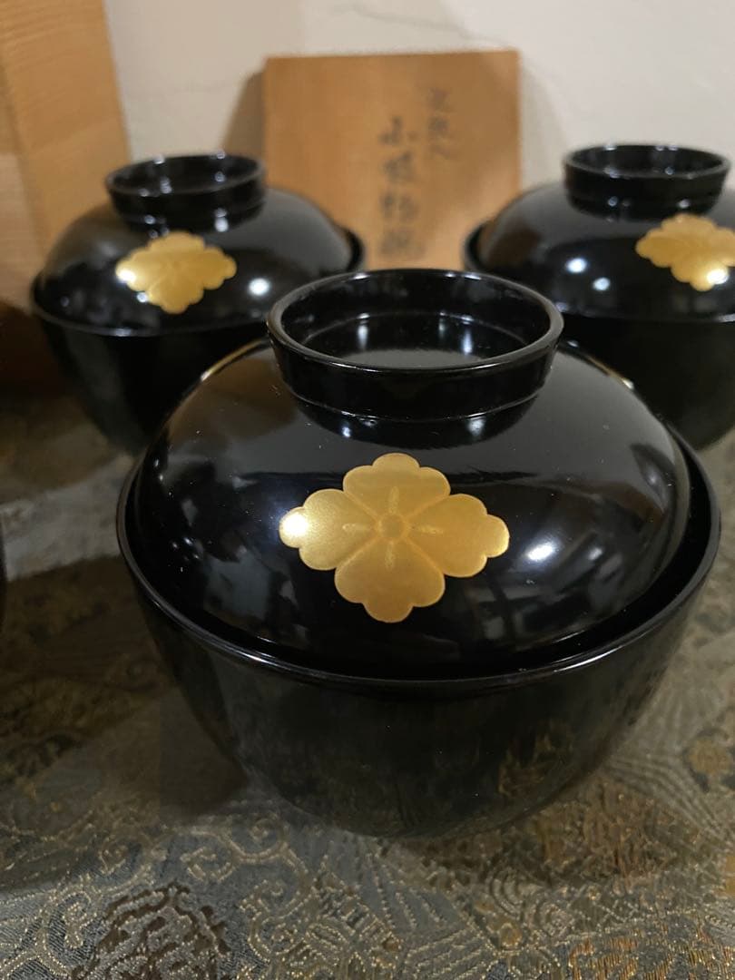 輪島塗　小吸い物椀　新品　超美品　5個　懐石道具