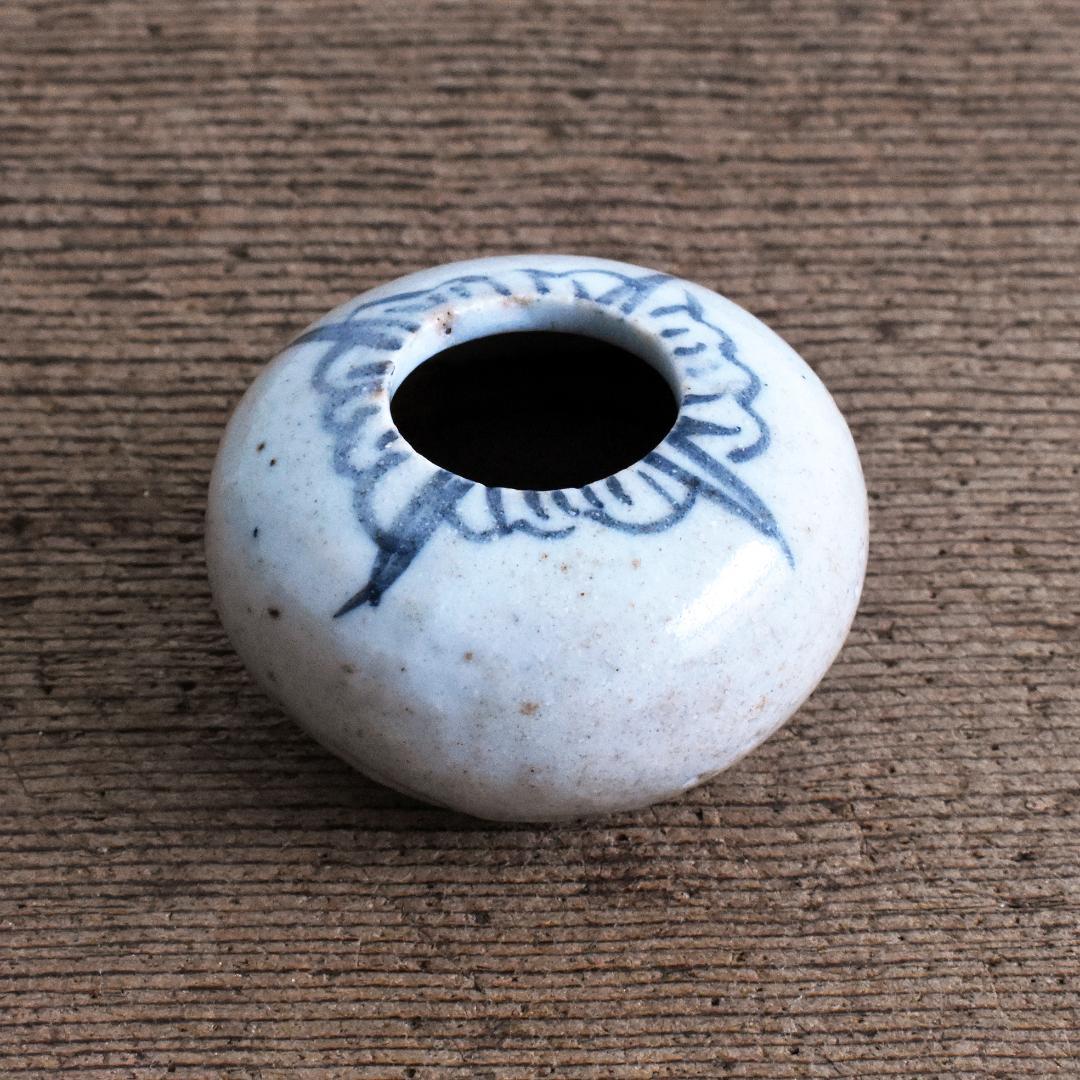 李朝 分院期 染付 小壺 / 韓国 朝鮮 古伊万里 瀬戸 備前 常滑 古美術